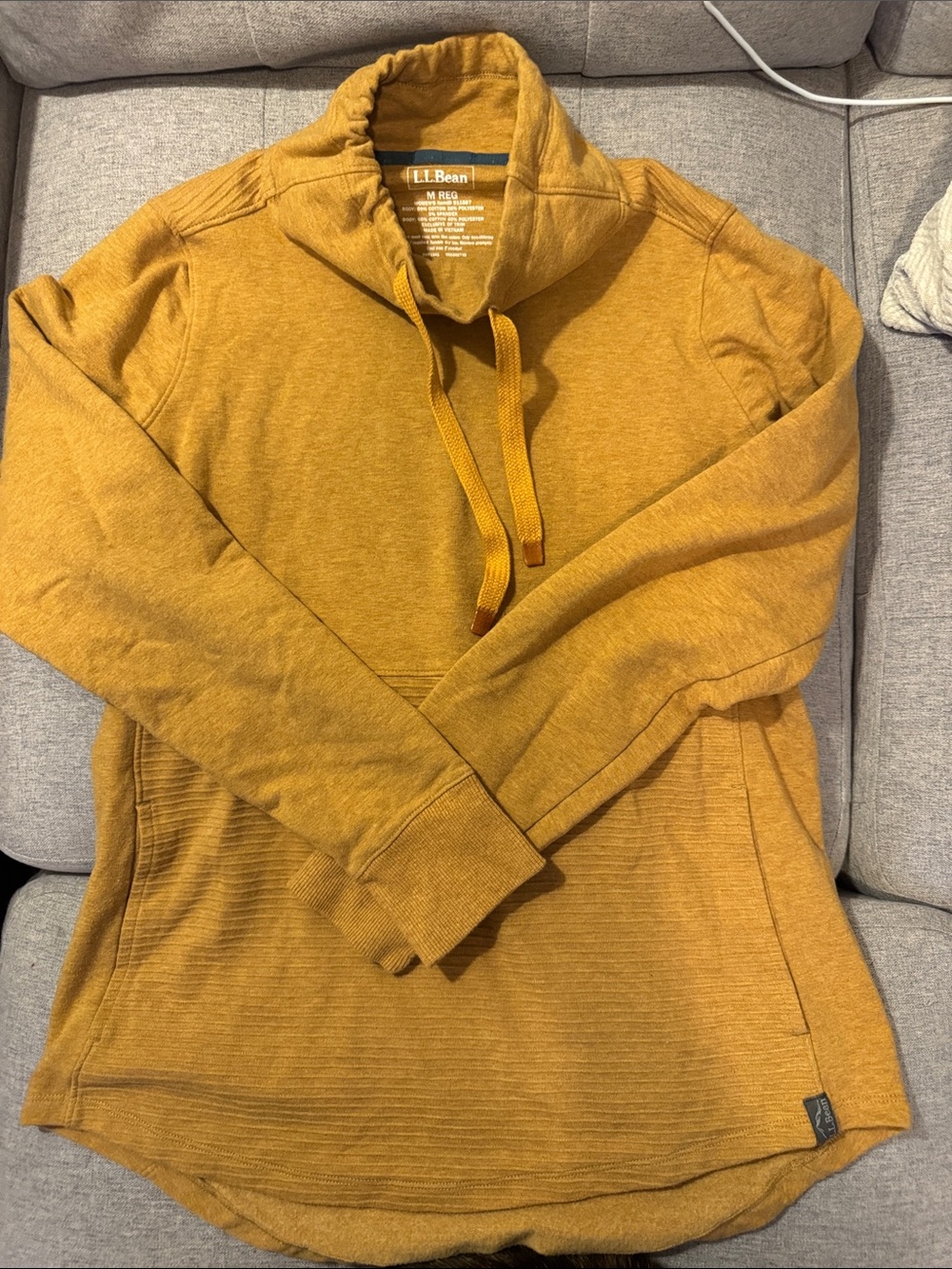 L.L.Bean Mustard Pullover Hoodie